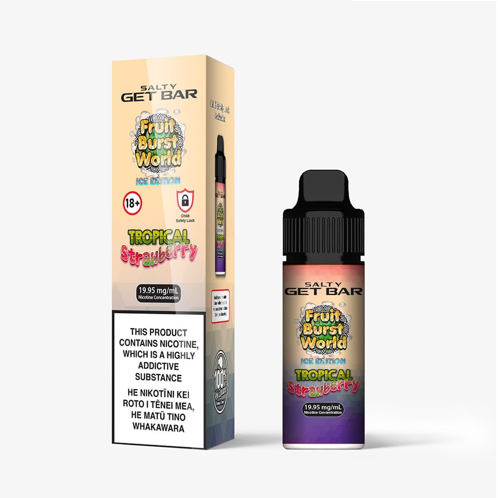 Salty GET Bar Tropical Strawberry Disposable Vape | Shosha Vape NZ