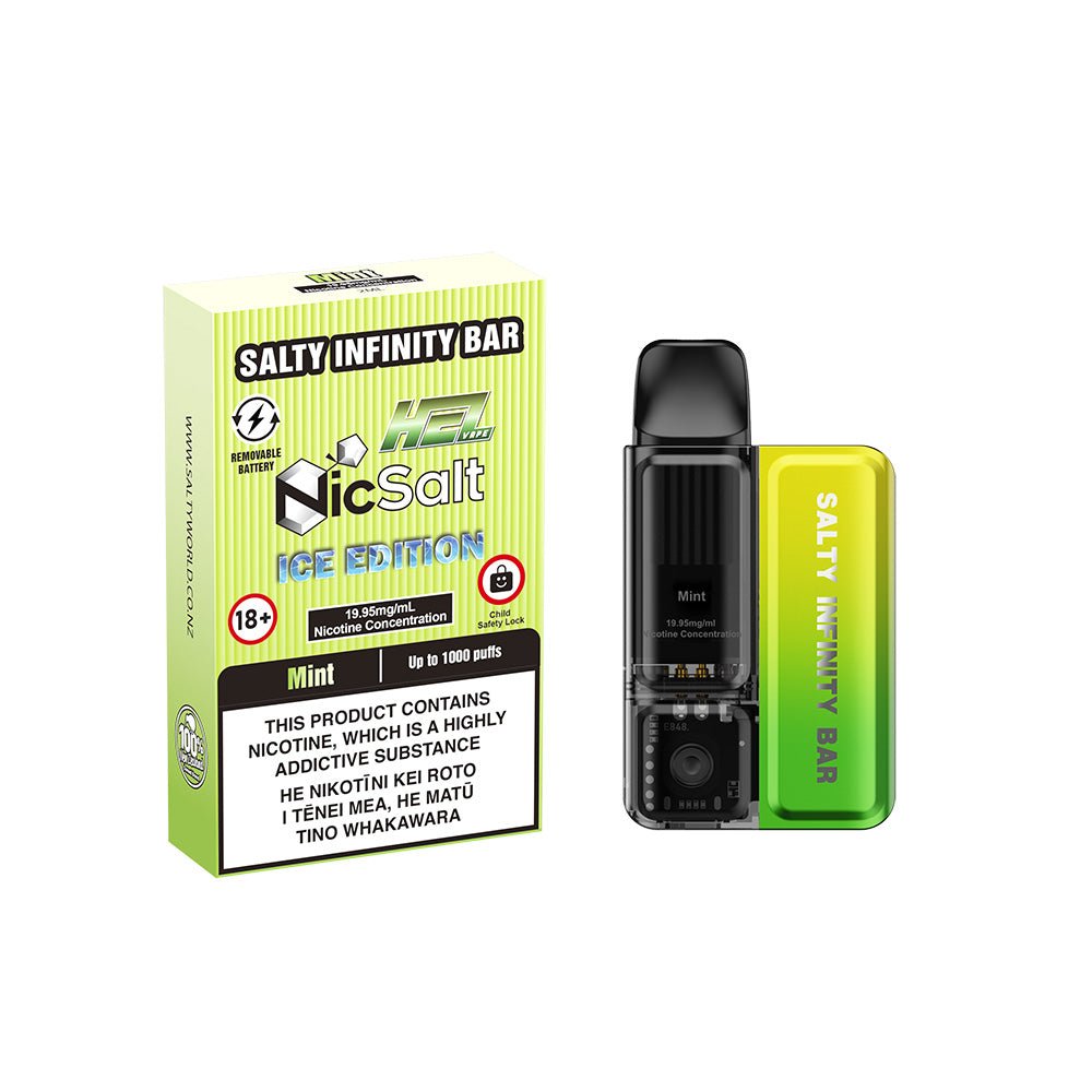 Salty Infinity Bar [Ice Edition] Mint Disposable Vape | Shosha Vape NZ