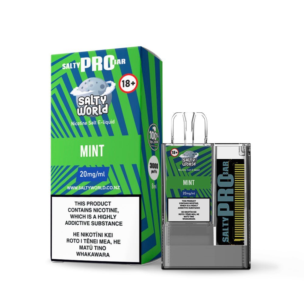 Salty Pro Bar Mint Disposable Vape | Electric Vape NZ