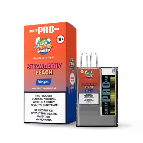 Salty Pro Bar Strawberry Peach Disposable Vape | Electric Vape NZ